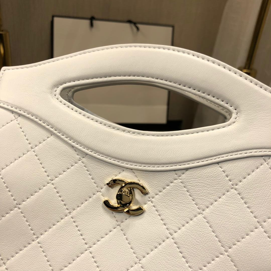 Ch**el mini Chain Shoulder White Handbag