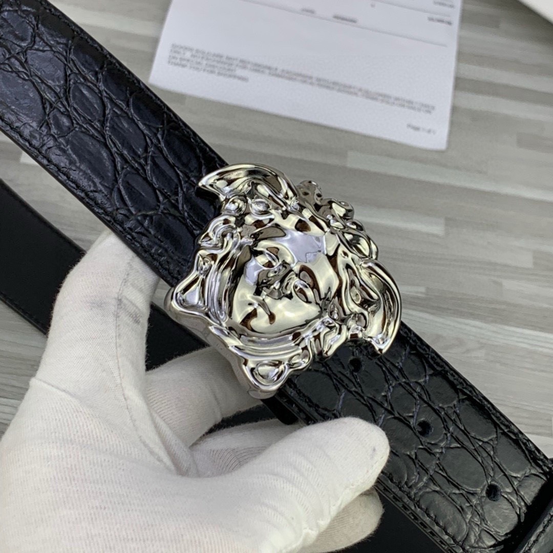 Bagsaaa Versace Black & Silver Croc