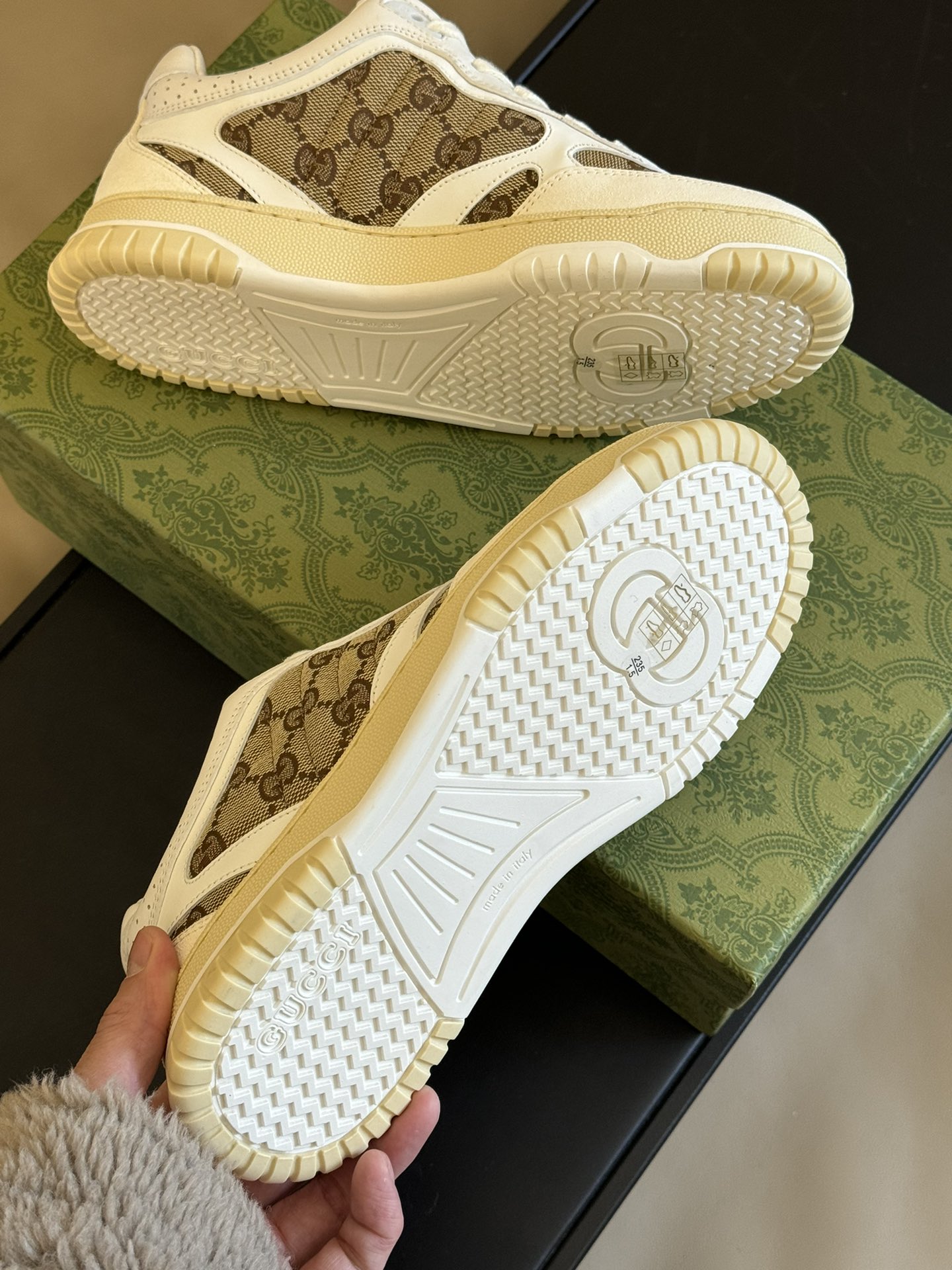 Bagsaaa Gvc*1 Re-Web Sneaker Original GG Canvas 785452