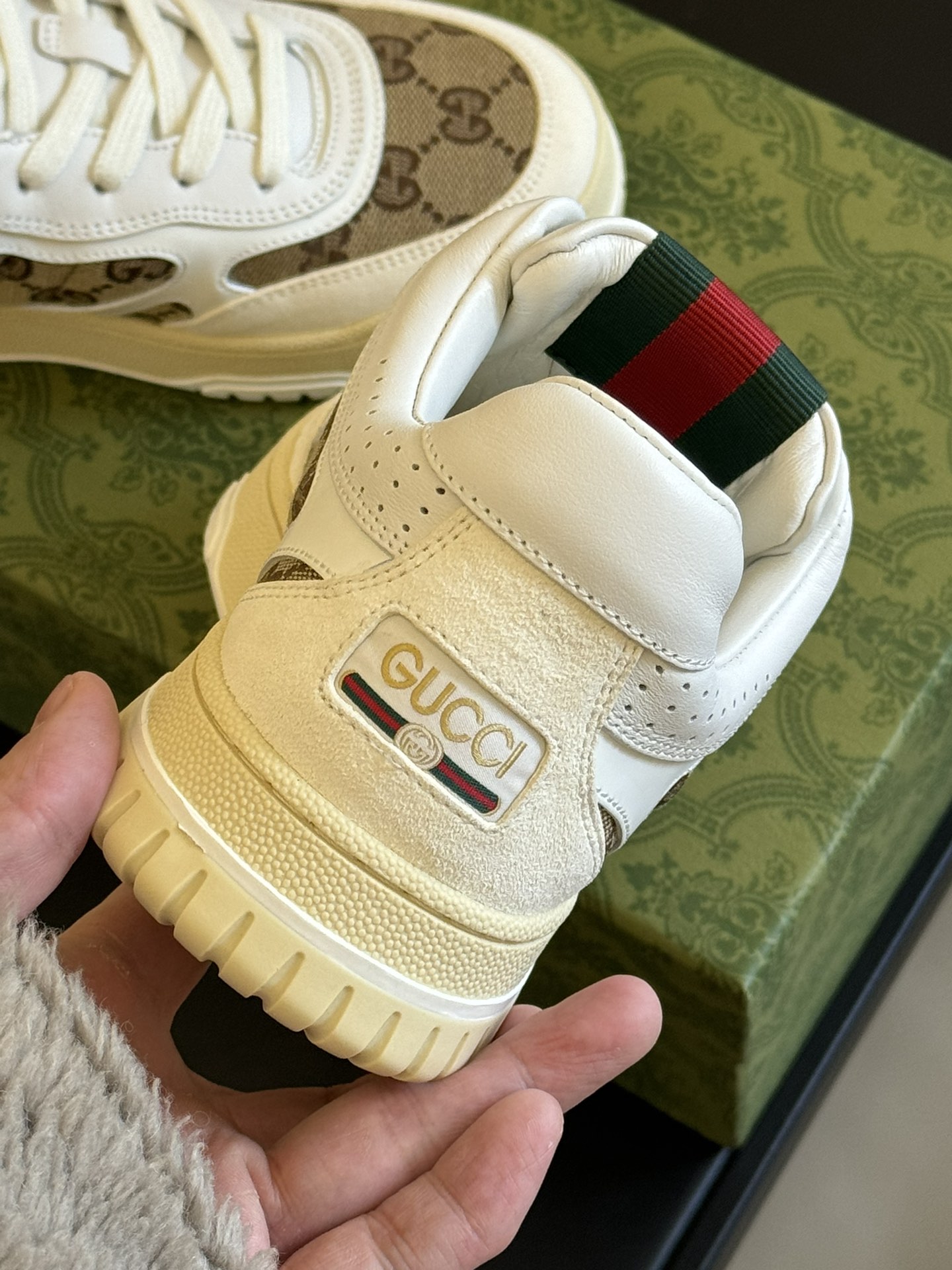 Bagsaaa Gvc*1 Re-Web Sneaker Original GG Canvas 785452