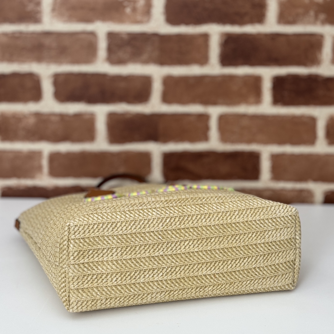 Bagsaaa Gvc*1 Small Straw-Effect Tote 779671 - 26x25x11cm