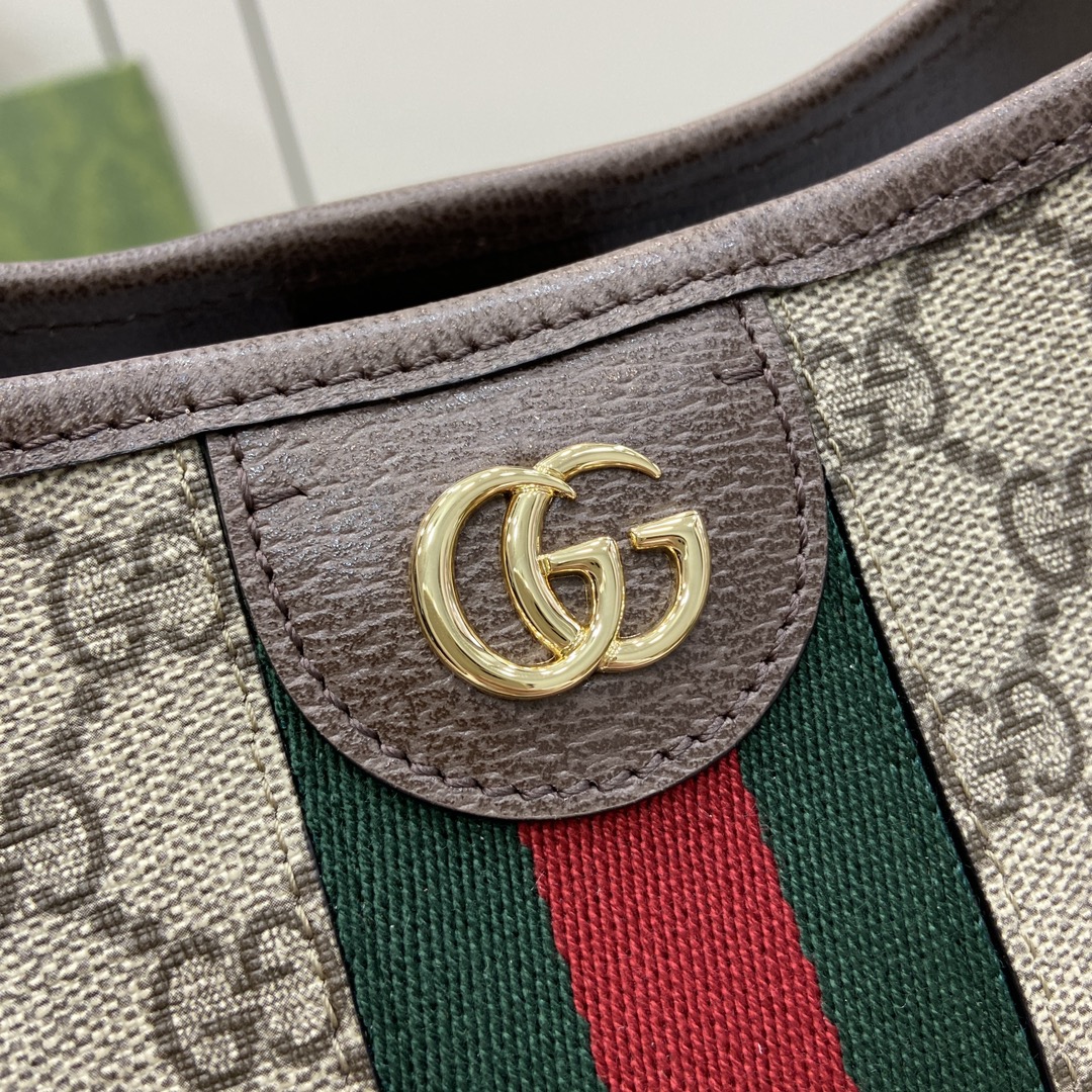 Bagsaaa Gvc*1 Ophidia GG Medium Shoulder Bag 781392 Beige & Ebony - 34x32x17 cm