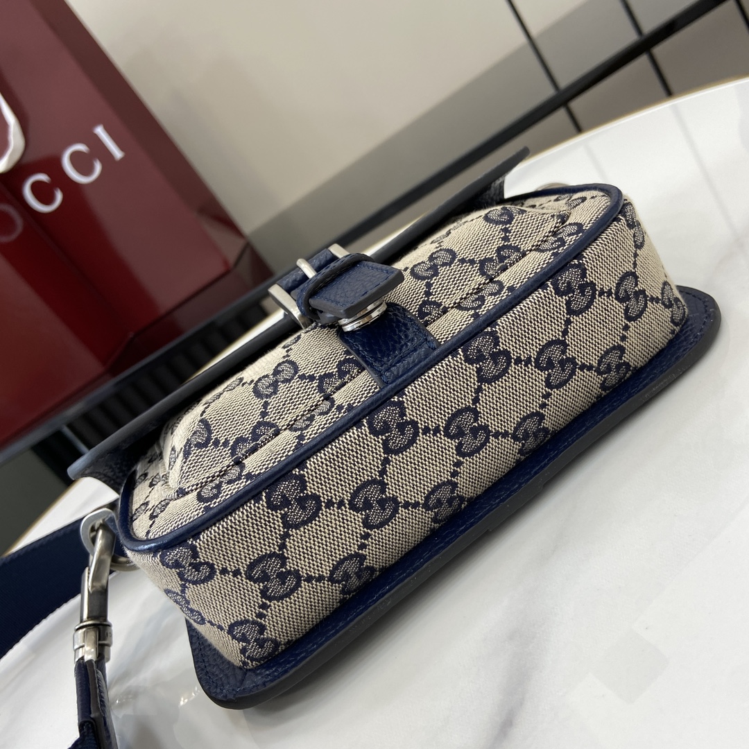 Bagsaaa Gvc*1 GG S*per mini bag 795213 navy blue - 20x13x5cm