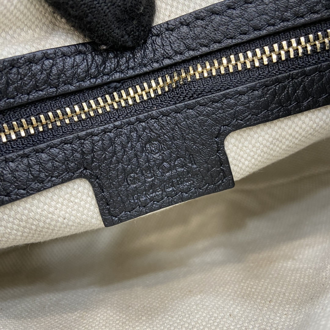Bagsaaa Gvc*1 GG Emblem Small Shoulder Bag 815409 Black - 25x20x5cm