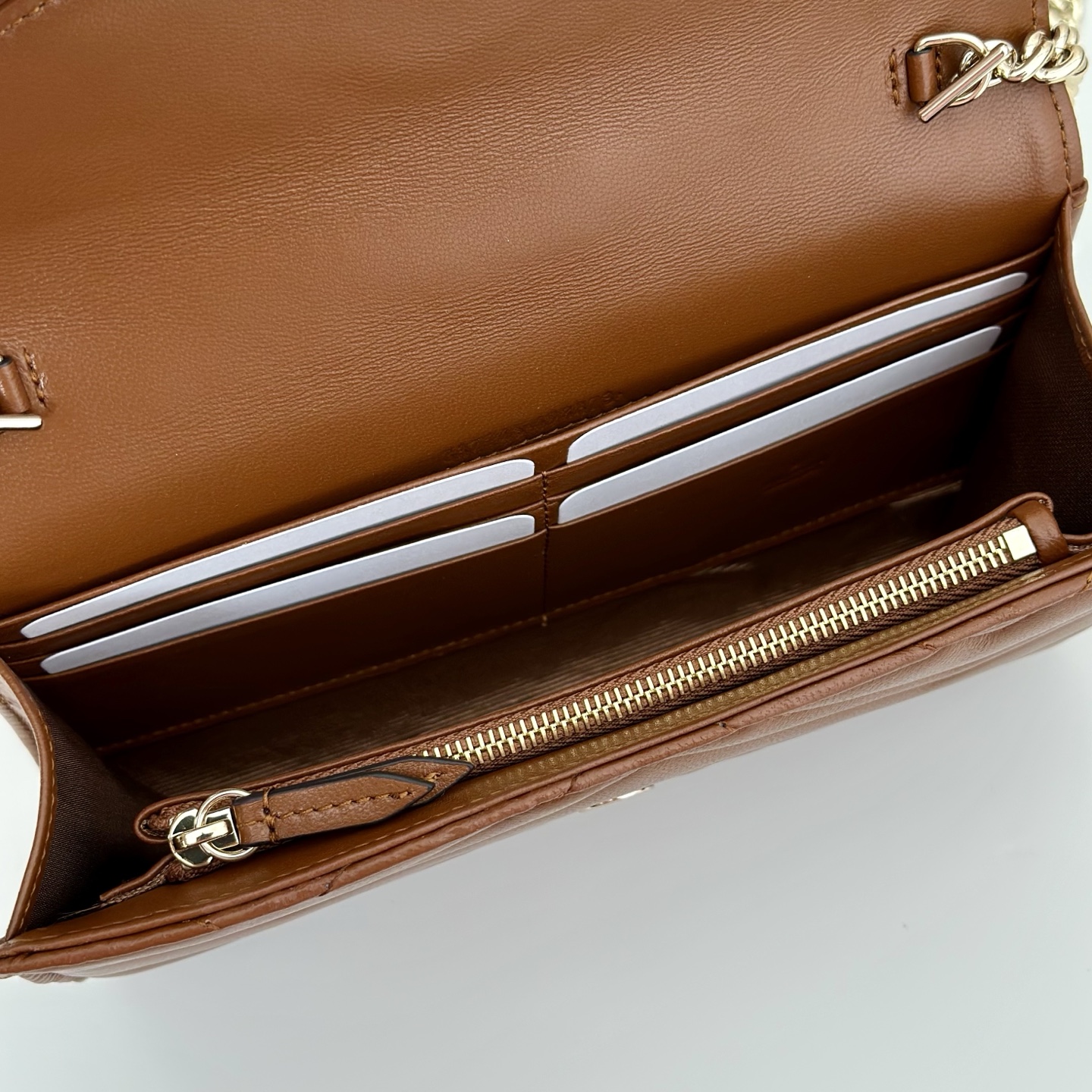 Bagsaaa Gvc*1 GG Marmont wallet on chain 837745 brown - 19.5cm